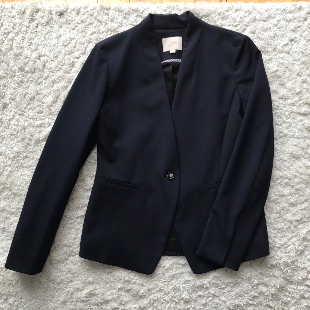 Navy blue LOFT Suit Jacket (Full Suit Available!)